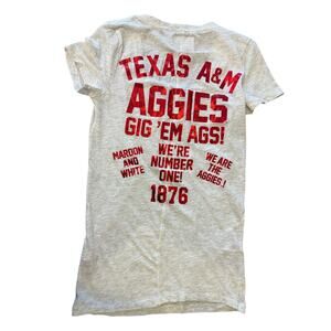 TEXAS A&M AGGIES Pink Victoria's Secret Collegiate Tee T-Shirt size S